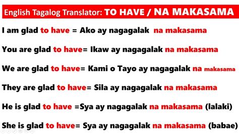 nakasama kita in english|MAKASAMA (Tagalog).